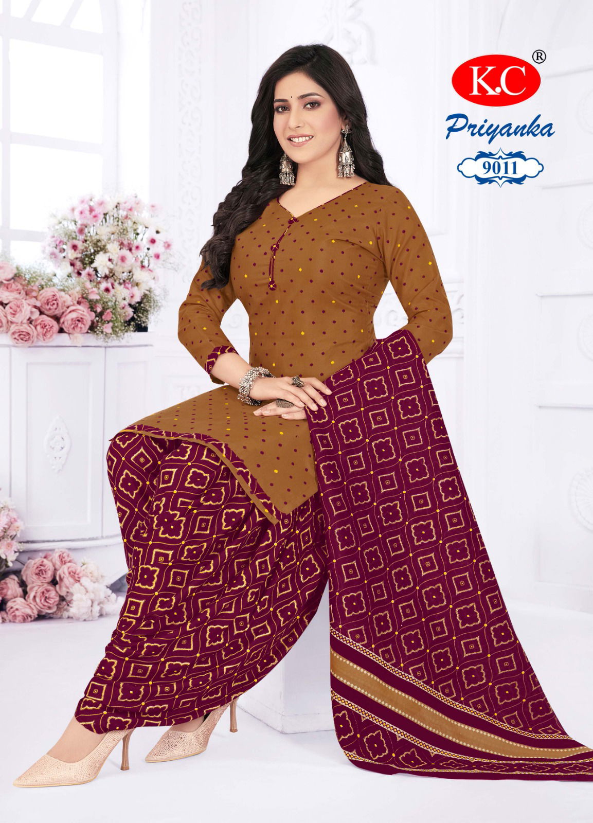 Priyanka Vol 9 By Kc Cotton Printed Readymade Dress Wholesale Shop In Surat
